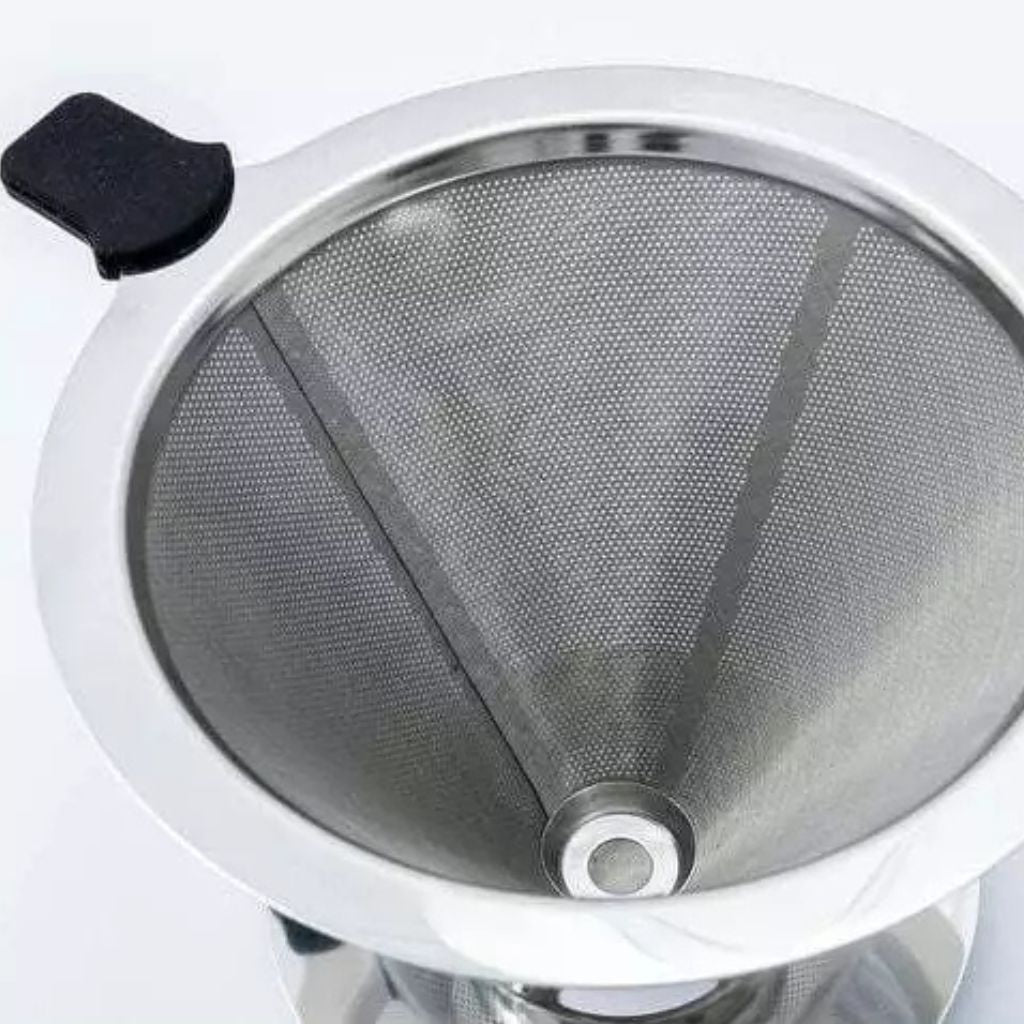 Coador de Café Grande em Inox - Sem uso de papel