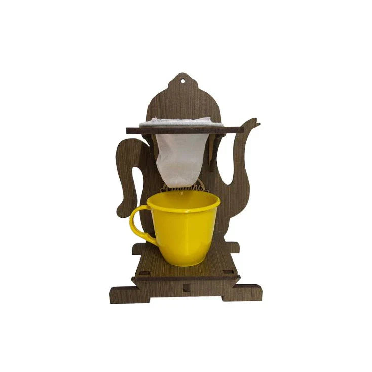 Mini Coador de Café Individual Cantinho Do Café Madeira