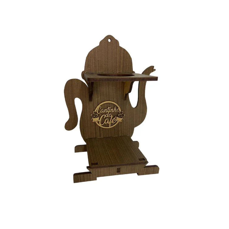 Mini Coador de Café Individual Cantinho Do Café Madeira