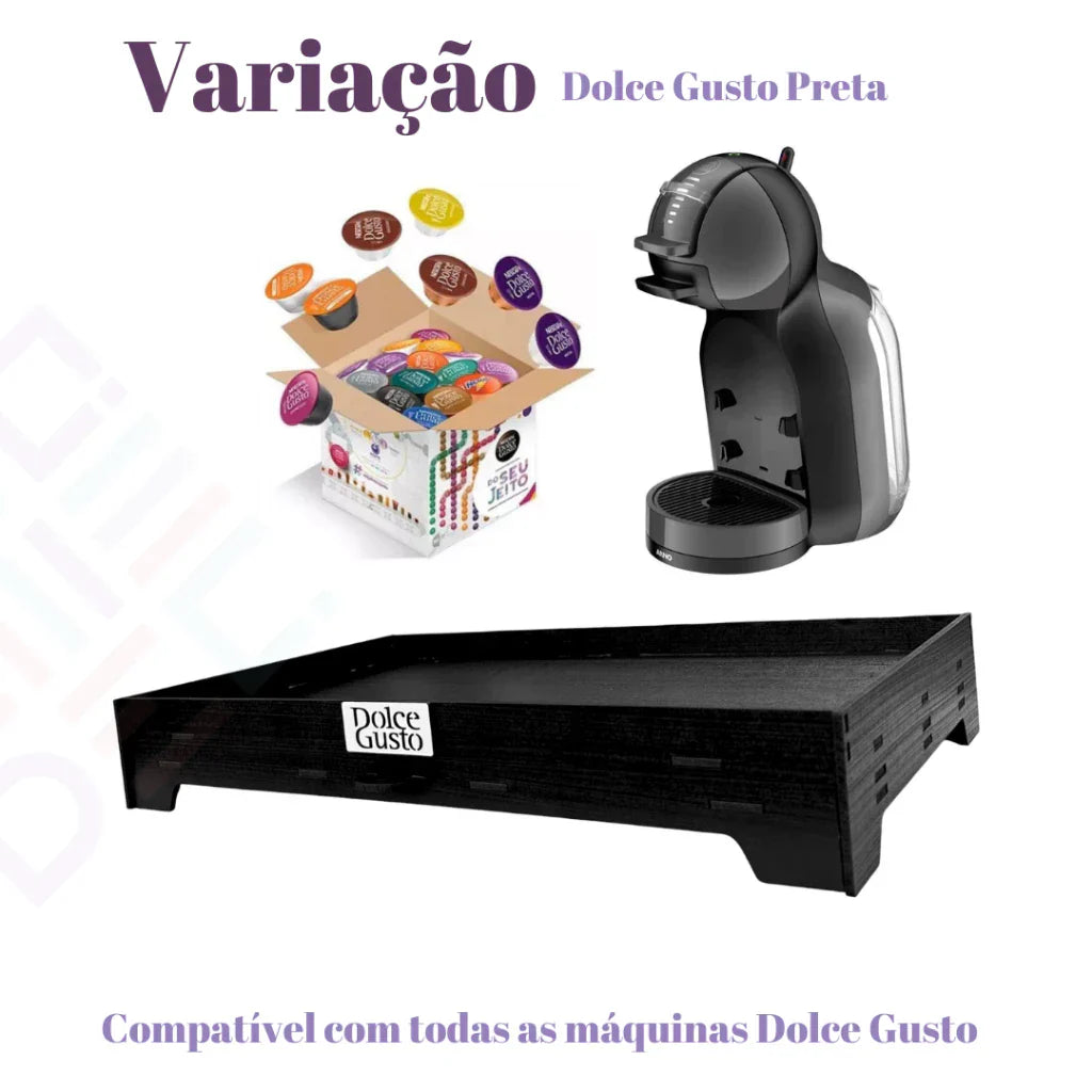 Bandeja Preta Comporta 40 Cápsulas