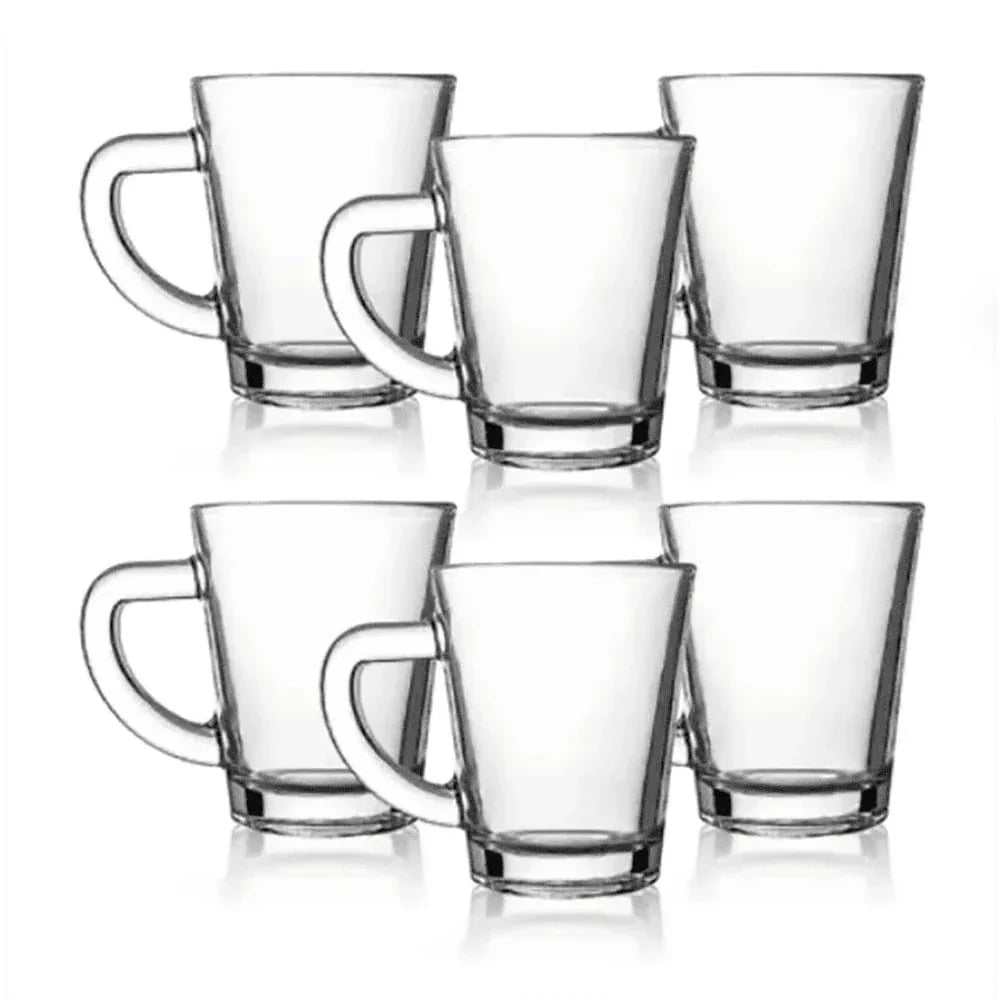 Jogo de 5 Xícaras de Café em Vidro