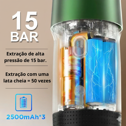 Máquina de café expresso portátil elétrica 3 em 1
