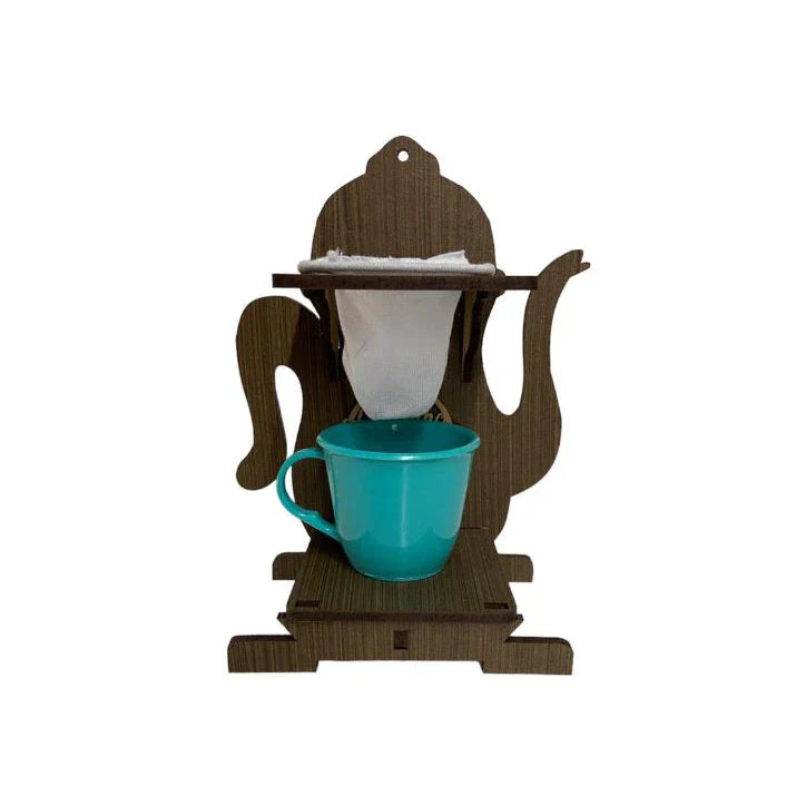 Mini Coador de Café Individual Cantinho Do Café Madeira