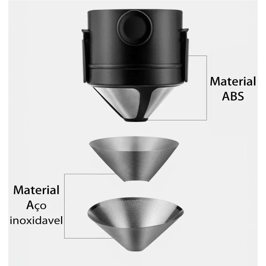Mini Coador de Café [Coador To Go] - SEU CAFÉ EM QUALQUER LUGAR